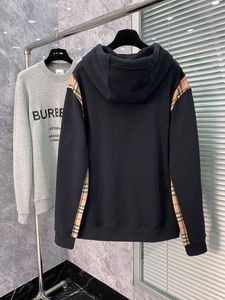 Burberry Hoodie with Plaid Detail