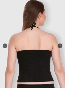 Sleek Black Halter Neck Camisole