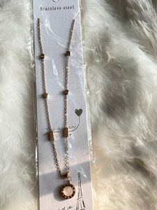 Stainless Steel And Mother Of Pearl Roman Numbers Pendant