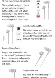 Sony MDR-XB55AP Premium in-Ear Extra Bass Wired Og