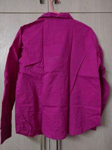 Style Quotient Vibrant Pink Button-Up Shirt