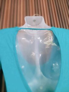Turquoise Long Sleeve Scoop Neck Top