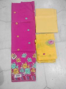 Unstitched Kurta Set with Dupatta