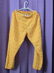Yellow Printed Co-ord Set (with Dupatta)