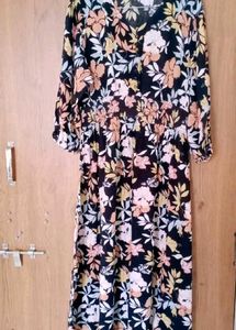 💫 Fig Brand Floral print Fit &amp; Flare Dress