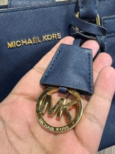 Michael Kors Dillon Navy Blue Mini Satchel Bag