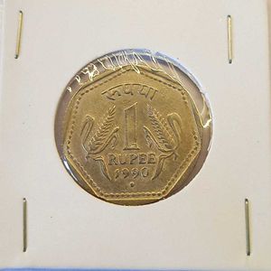 1990 One Rupee Coin For Sale