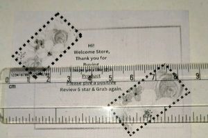 15 Labels great rating with flower design