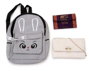 Cute Bunny Backpack & Clutches Set (Combo)