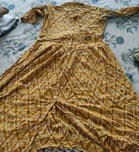 Yellow Printed Frock