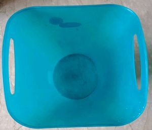 Turquoise Plastic Bin