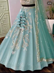 Beautiful Sea Green Lehenga Choli Set