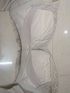 Lace Trim Bra and Panty Set