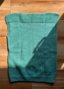 Teal Knitted Sleeveless Vest