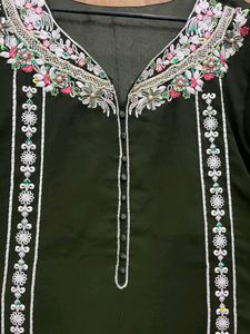 Green Pakistani Suit Set