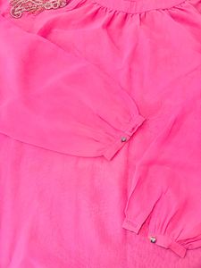 Beaded Pink Embroidered Tunic