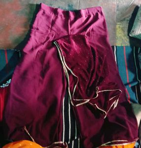 Embroidered Maroon Lehenga Choli for 7 to 8 year g