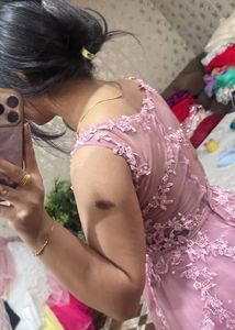 Beautiful Pink Lace Gown🎀🩷