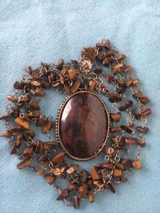 Tiger's Eye Chip Necklace