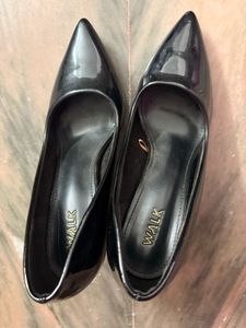 Glossy Black Stiletto Heels