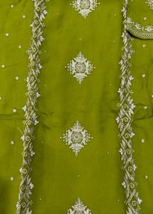 Embellished Green Kurta Set with Dupatta🌼
