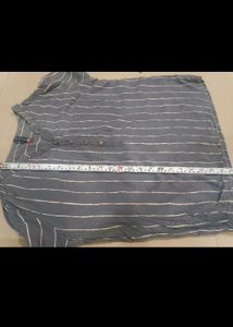 Casual Striped Henley Shirt