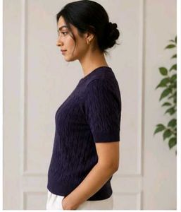 Stylish Cable Knit Top