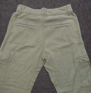 C&amp;A 'Pleated Utility' Wide-Leg Cargo Pants