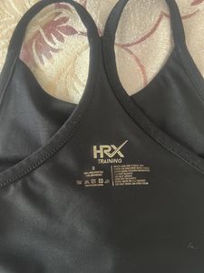 HRX Black Sports Bra - Size M