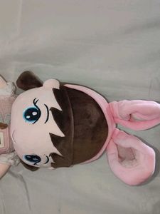 Cute Plush Doll with Bunny Ears in perfect conditi