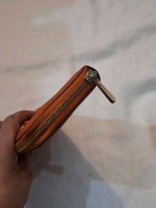 Michael Kors Orange Leather Wallet
