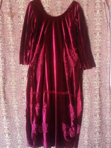 Velvet Kurta with Palazzo