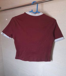 Maroon Star Top 🌟❤️
