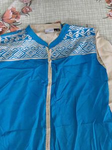 Blue &amp; Beige Kurta