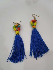 Vibrant Tassel Earrings &amp; Charms Set