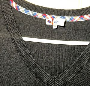 Black V-Neck Sweater Vest