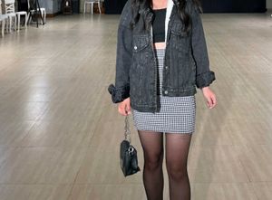 Classic Gingham Mini Skirt