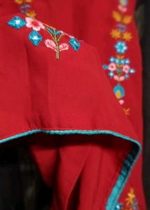 Red Suit With Orange Dupatta