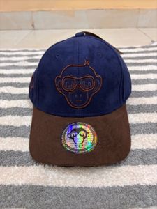 Urban Monkey Navy Blue / Brown Baseball Cap