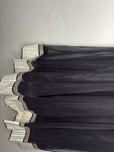 Elegant Black &amp; Gold Anarkali gown