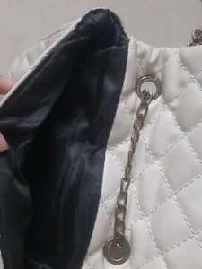 White Quilted Crossbody Bag
