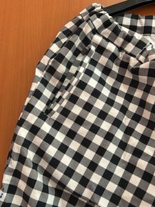 Gingham Check Pattern Pants