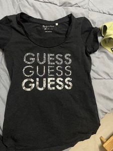 Guess Sequin Logo T-Shirt