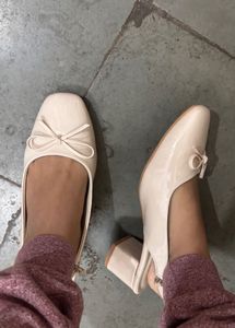 Chic Ballet heels with Bow Detail size 38