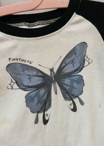 Combo of 2 Crop Tops | Y2K butterfly &amp; Grunge Aest