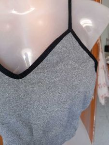 Gray Sports Bra