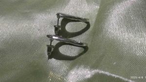 Unique Honeycomb Silver Earrings