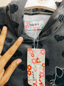 Beautiful Velvet Cosy Night Suit With Hoody