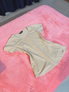 Beige Casual T-Shirt