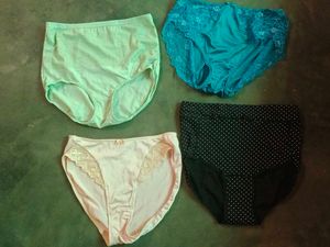 XL Vintage High Waist Style Panties Bundle Of 4